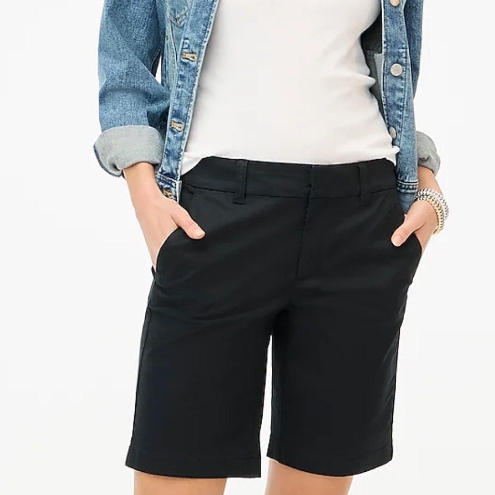 J crew 9" Frankie bermuda chino short black